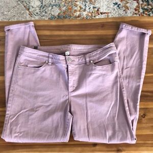 LC Lauren Conrad Lavender Skinny Jeans